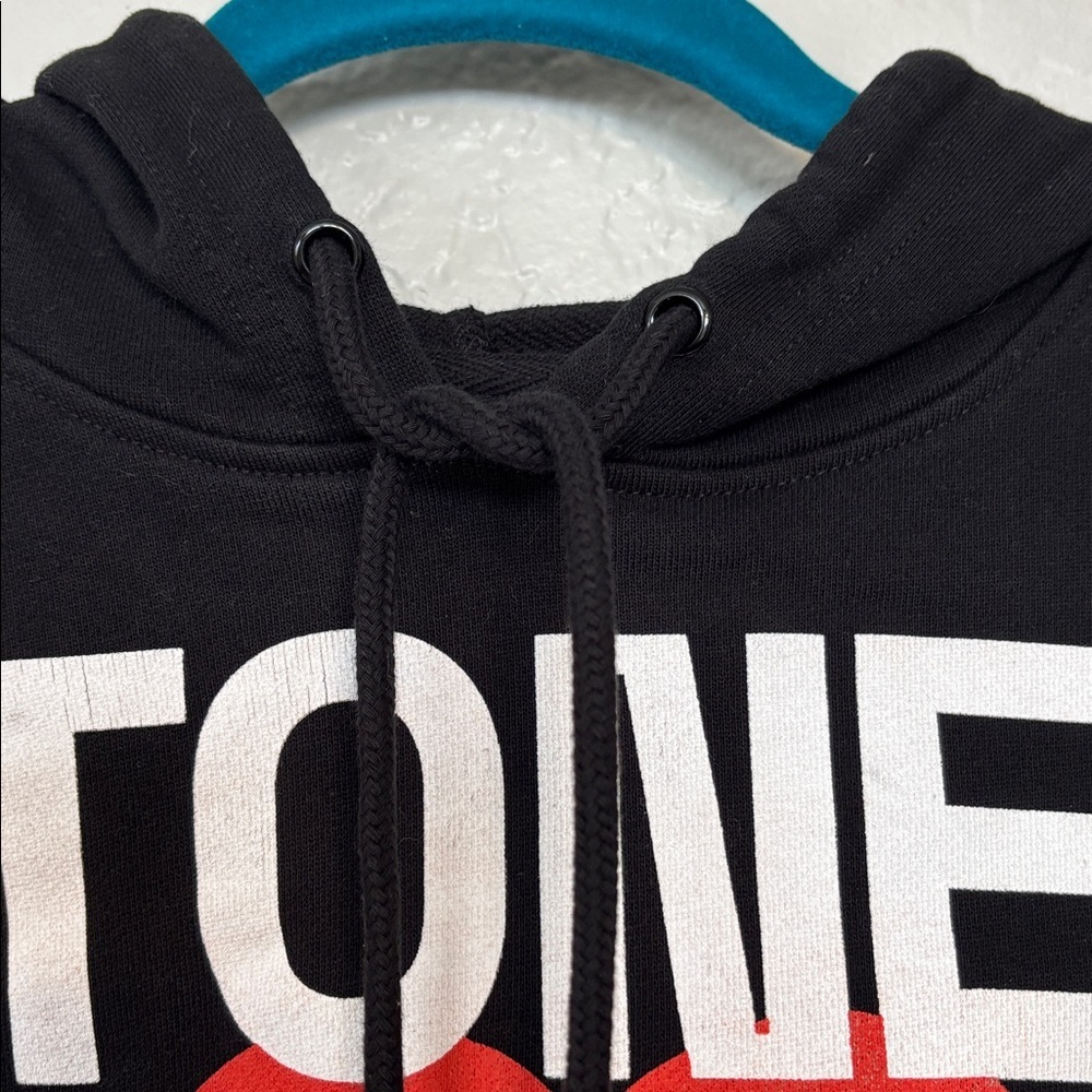 The Rolling Stones Cropped Fleece Graphic Concert Hoodie Sweatshirt L - Picture 3 of 7